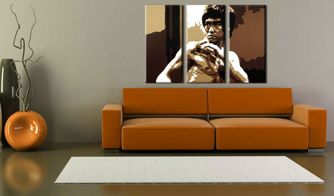 E-shop Ručne maľovaný POP Art obraz AL Bruce Lee