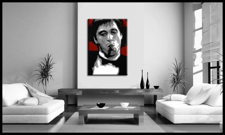 Ručne maľovaný POP Art obraz AL PACINO 70x100 cm