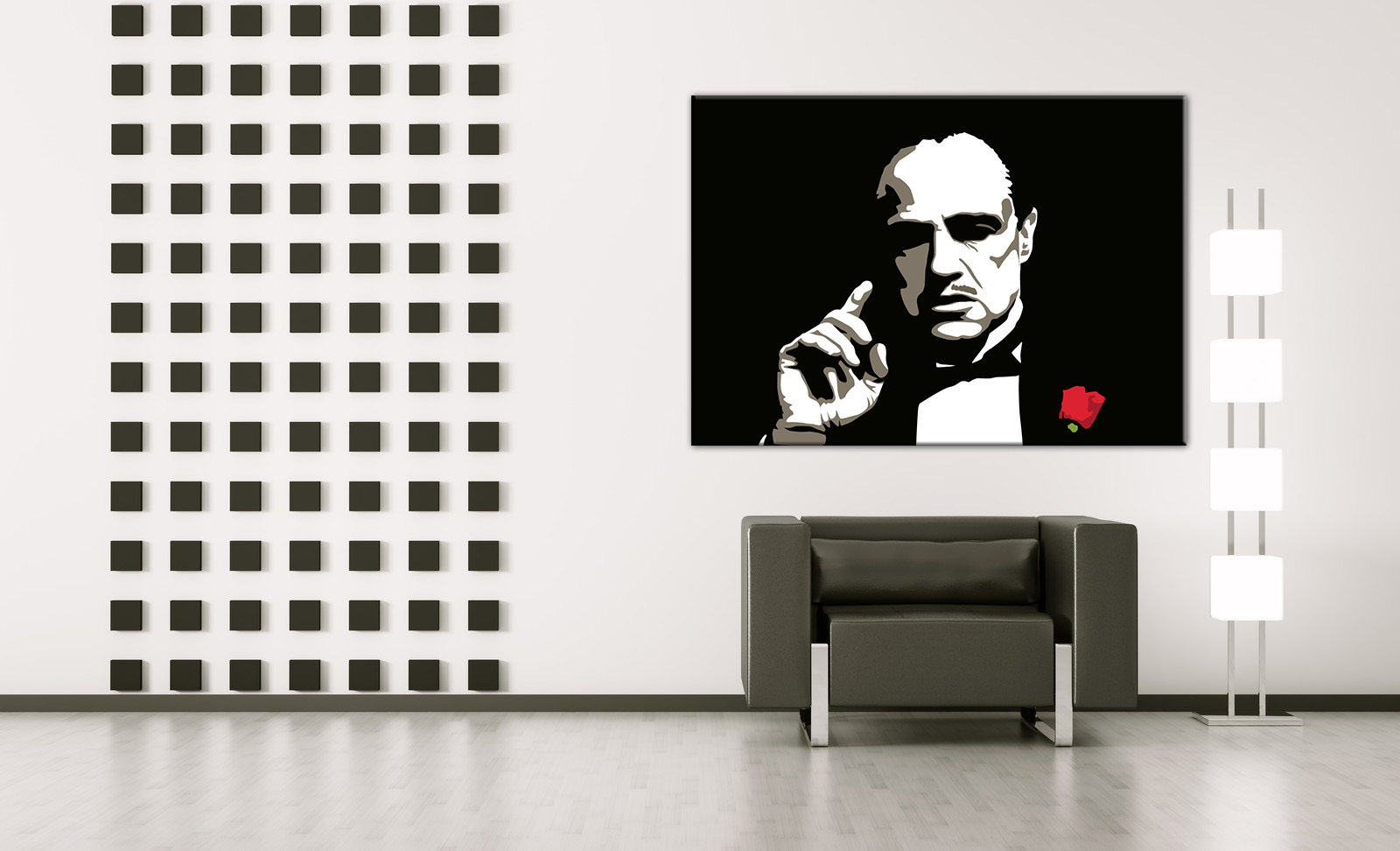 Ručne maľovaný POP Art obraz The Godfather Vito Corleone 70x100 cm